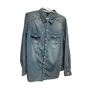 Torrid Jean Button Down Jean Shirt, Size 0/12
